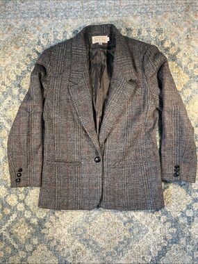 Women's Gray Tweed Blazer